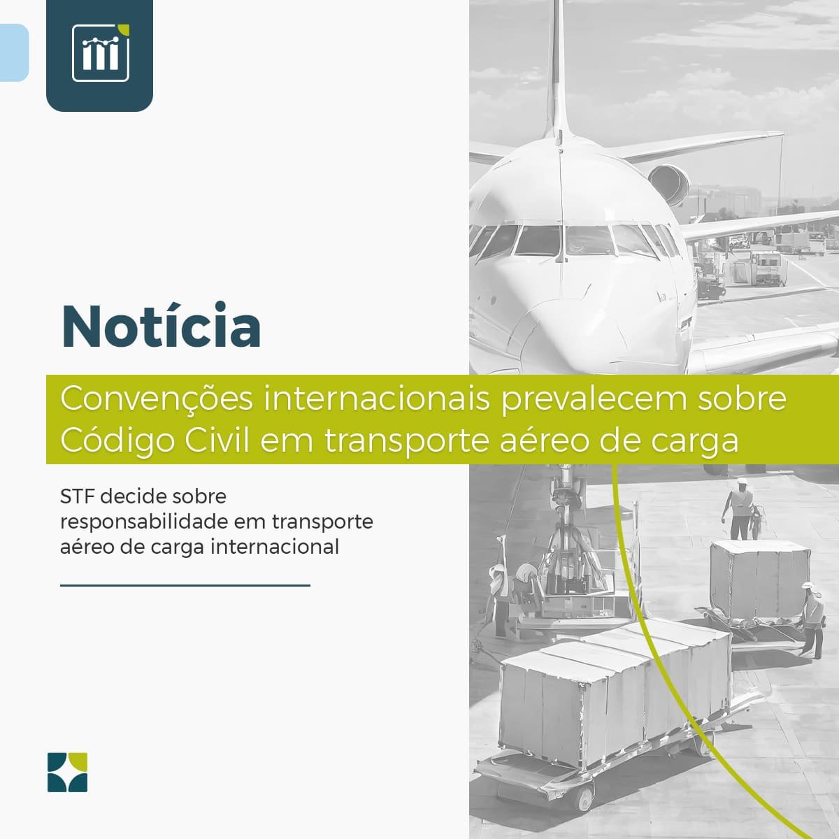 Convenções internacionais prevalecem sobre Código Civil em transporte aéreo de carga