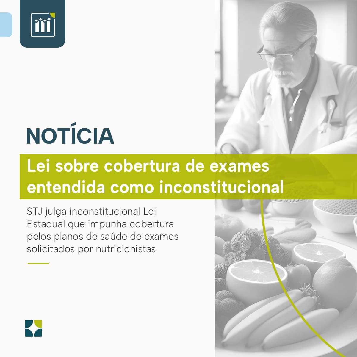 Lei sobre cobertura de exames entendida como inconstitucional