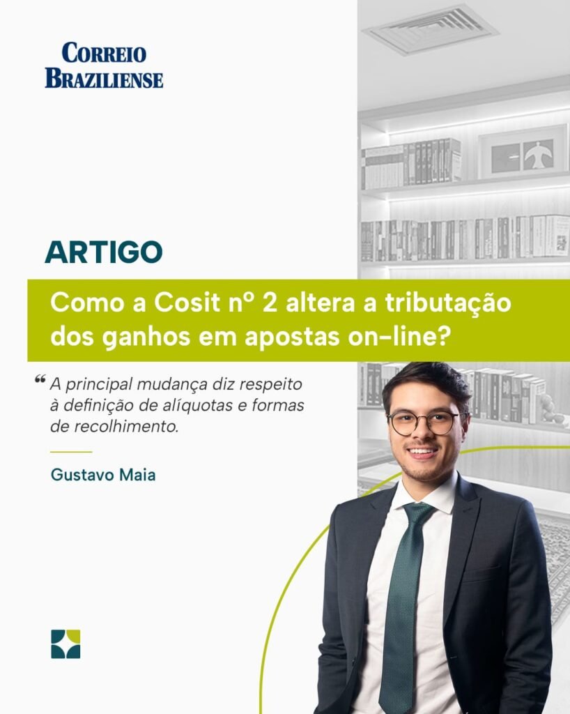 Como a Cosit n. 2 altera a tributação dos ganhos em apostas on-line?