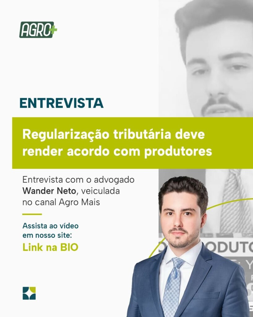 Regularização tributária deve render acordo com produtores
